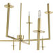 Kaya LED 47.25 inch Brass Chandelier Ceiling Light